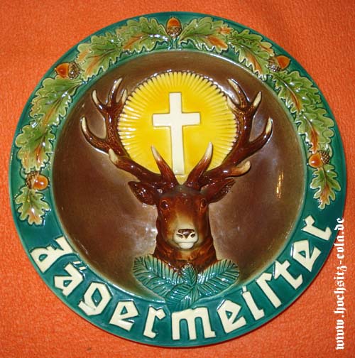 Jägermeister Wandteller Fischer Jägermeister Wandteller Fischer